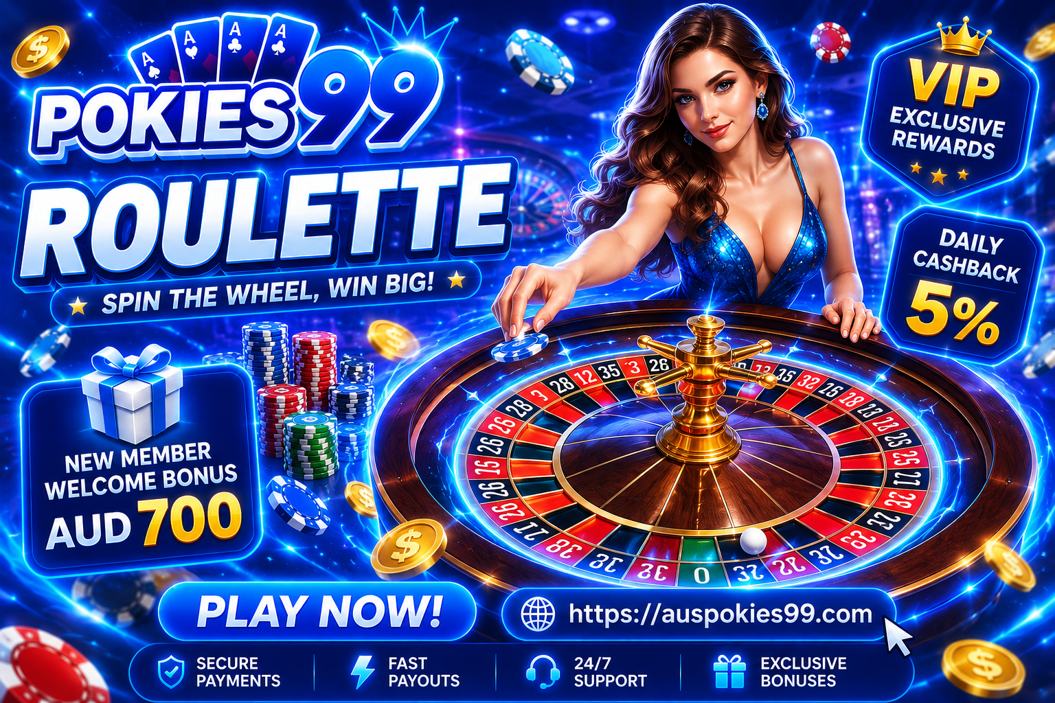 POKIES99 roulette provider banner